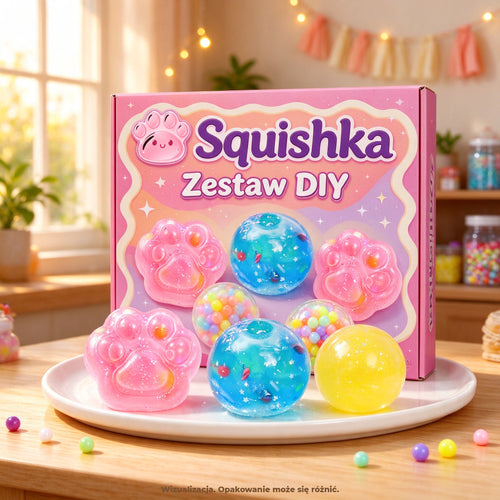 Zestaw DIY Squishka, wizualizacja, opakowanie może się różnić